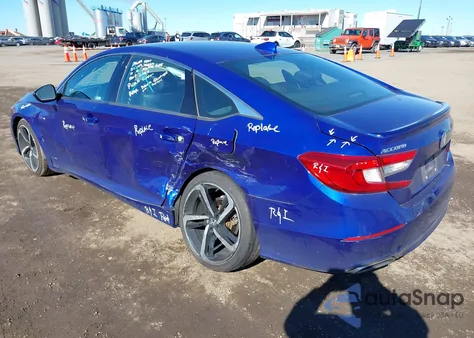 2019 Honda Accord Sport из США, поврежденный, VIN 1HGCV1F31KA028040
